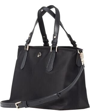 Kate Spade Taylor Small Crossbody Tote Bag in Black Nylon